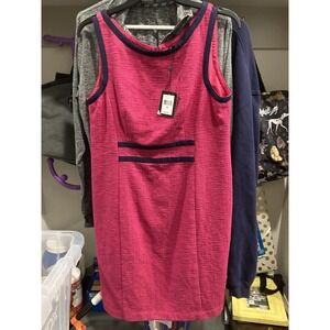 Nanette Lepore Jackie Shift Dress Pink Size 10 NWT $428 Tweed Sleeveless‎ USA